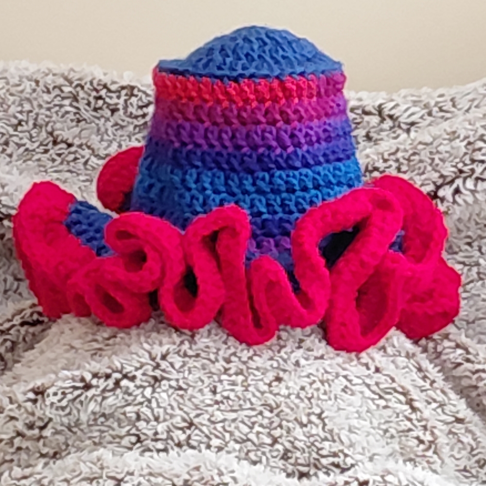 Berry Skittles Crochet Bucket Hat - Picture 3 of 5